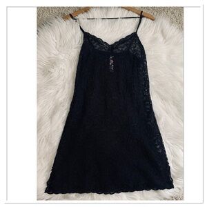 Victoria's Secret Lacie Slip Dress Black Size Medium